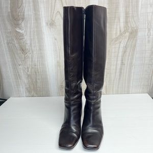 VIA SPIGA Vintage Leather Tall Boots Women’s Size 7.5M